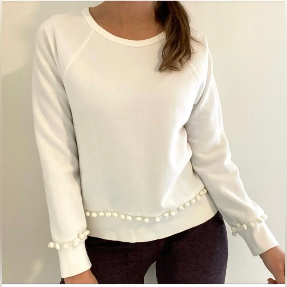 J.Crew Pom-pom sweatshirt Size XS